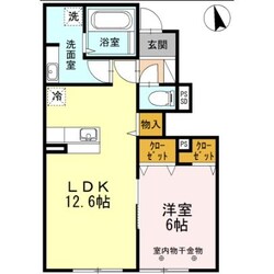 D-room七重浜の物件間取画像